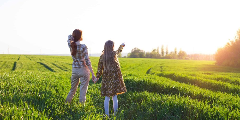 family - happy mother and daughter