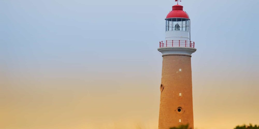 Lighthouse at sunset