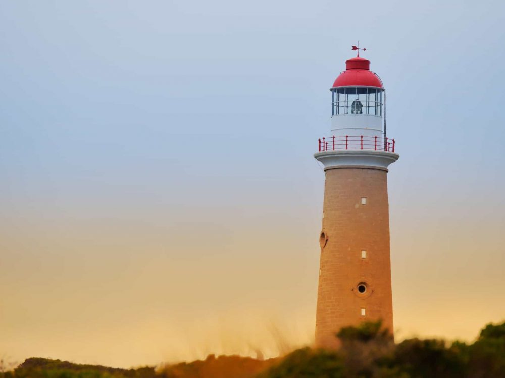 Lighthouse at sunset