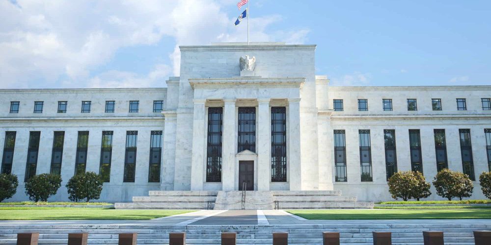 The US Federal Reserve Building in Washington DC