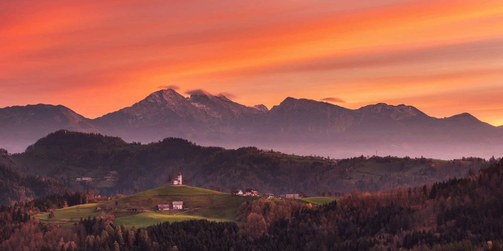 Vivid sunrise in the mountains Vivid sunrise in the mountains